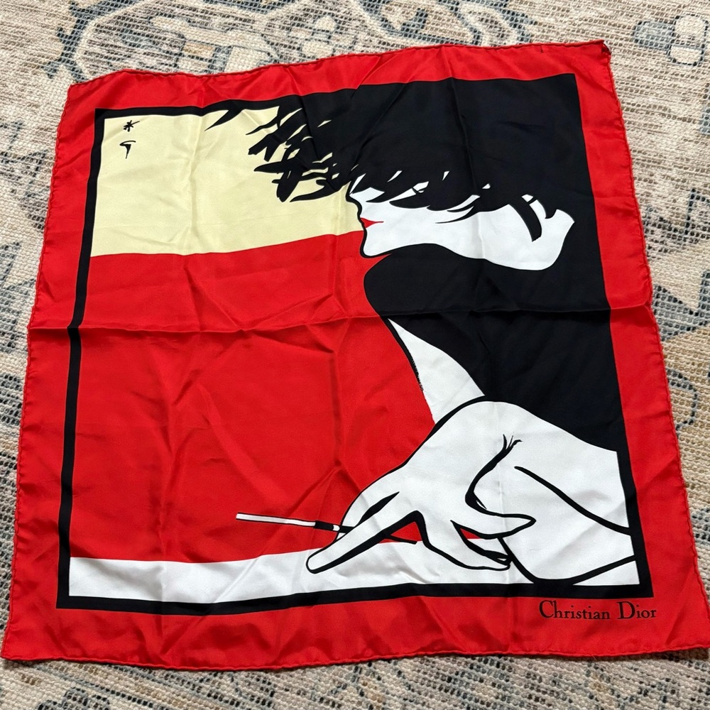 Dior silk neckerchief. - Picture 1 of 6
